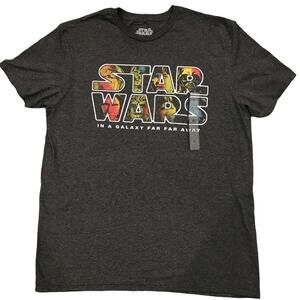 Star Wars T-Shirt Gray Mens Size L